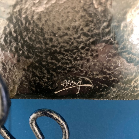 ☘️Michael Aram Signed Wheat Bread Plate☘️ - Picture 4 of 4